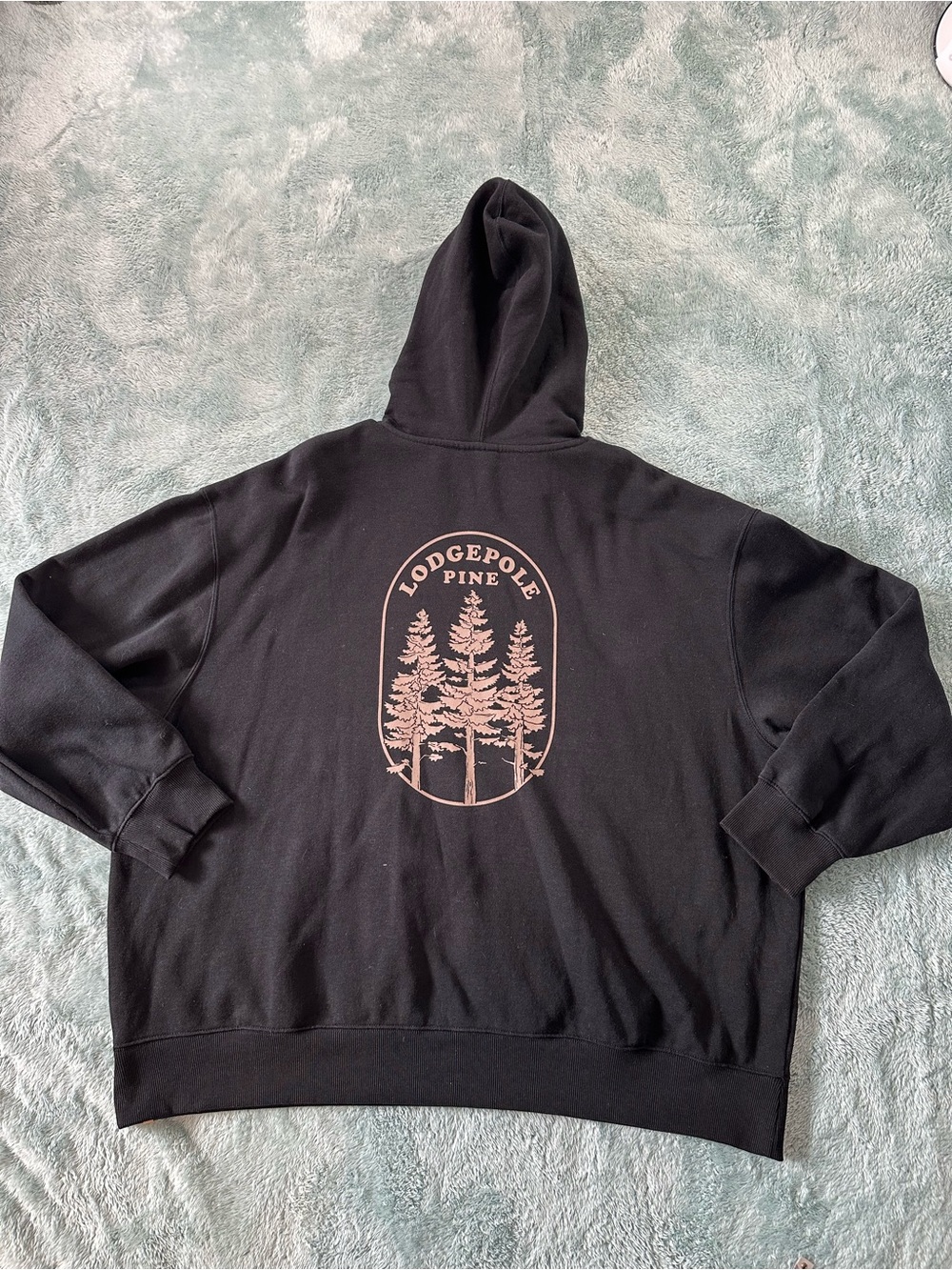 Tentree  Black Men's Pullover Hoodie with Small Tree Crest - Picture 4 of 4